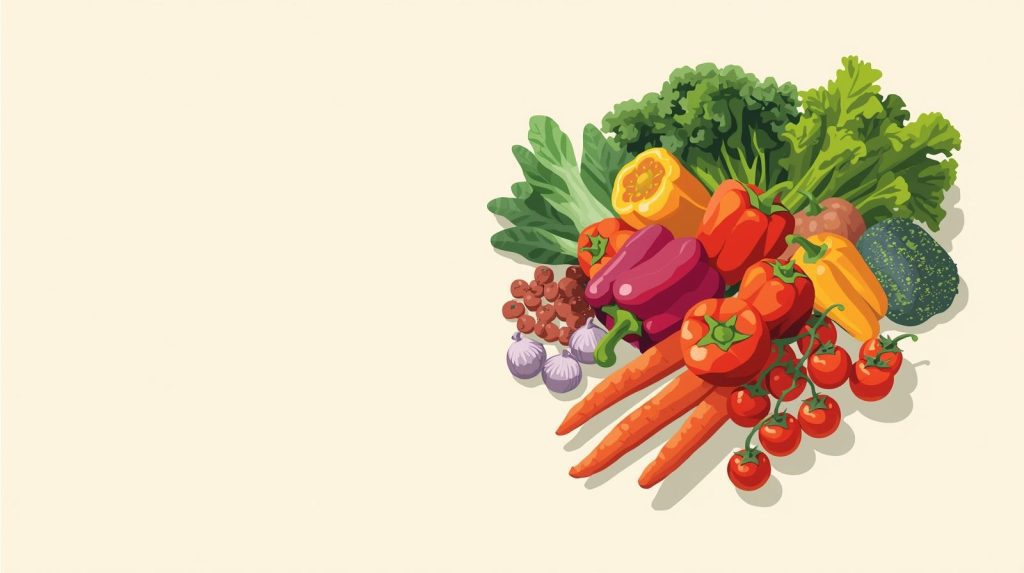 healthy diet concept with fresh vegetables, tomatoes and peppers, strong immune system and wellness” healthy diet concept with fresh vegetables, tomatoes and peppers with strong immune system and wellness”