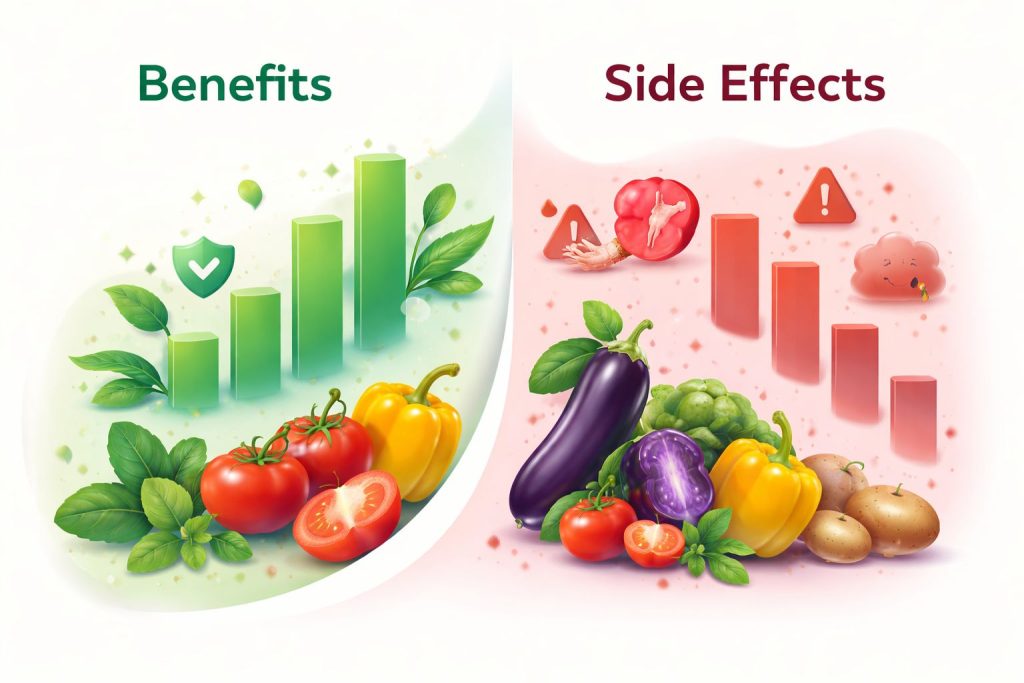 Nightshade vegetables benefits and its side effects