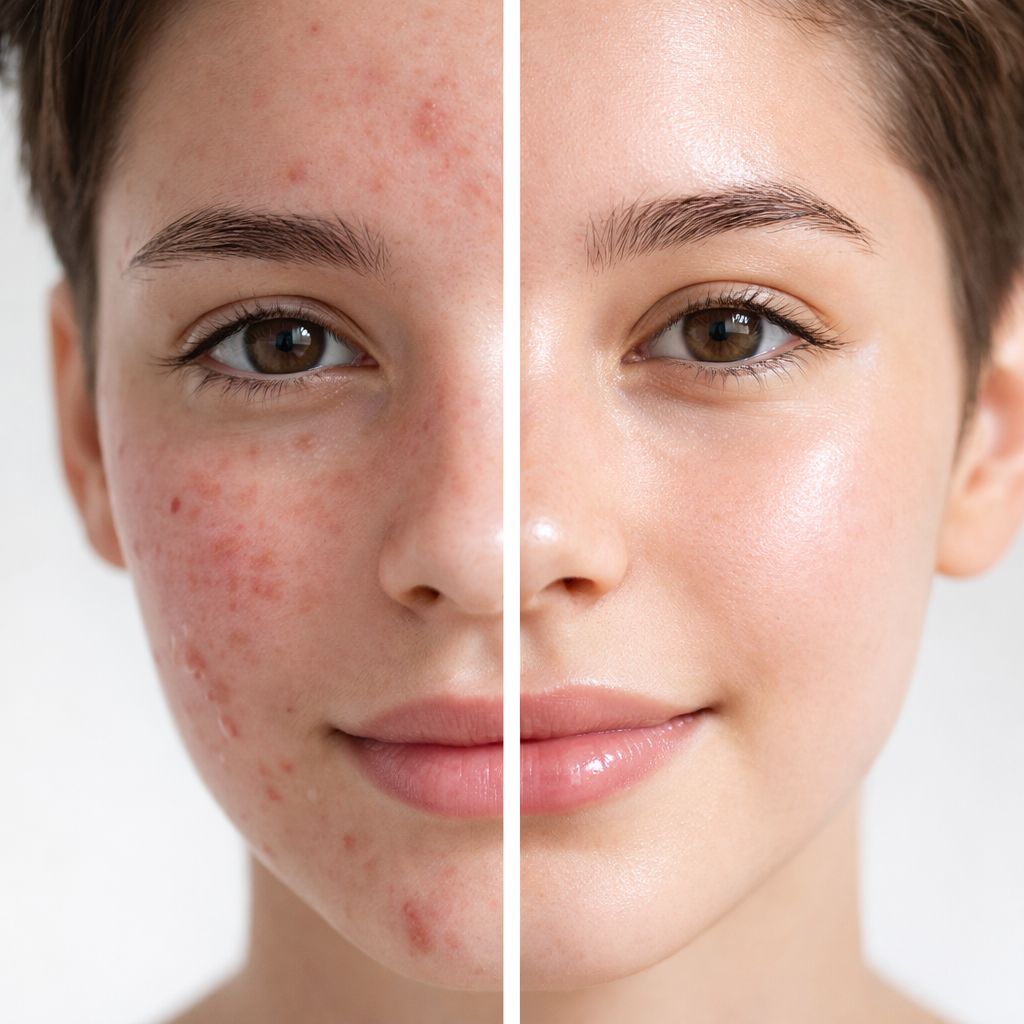 nightshade vegetables acne skin reaction concept