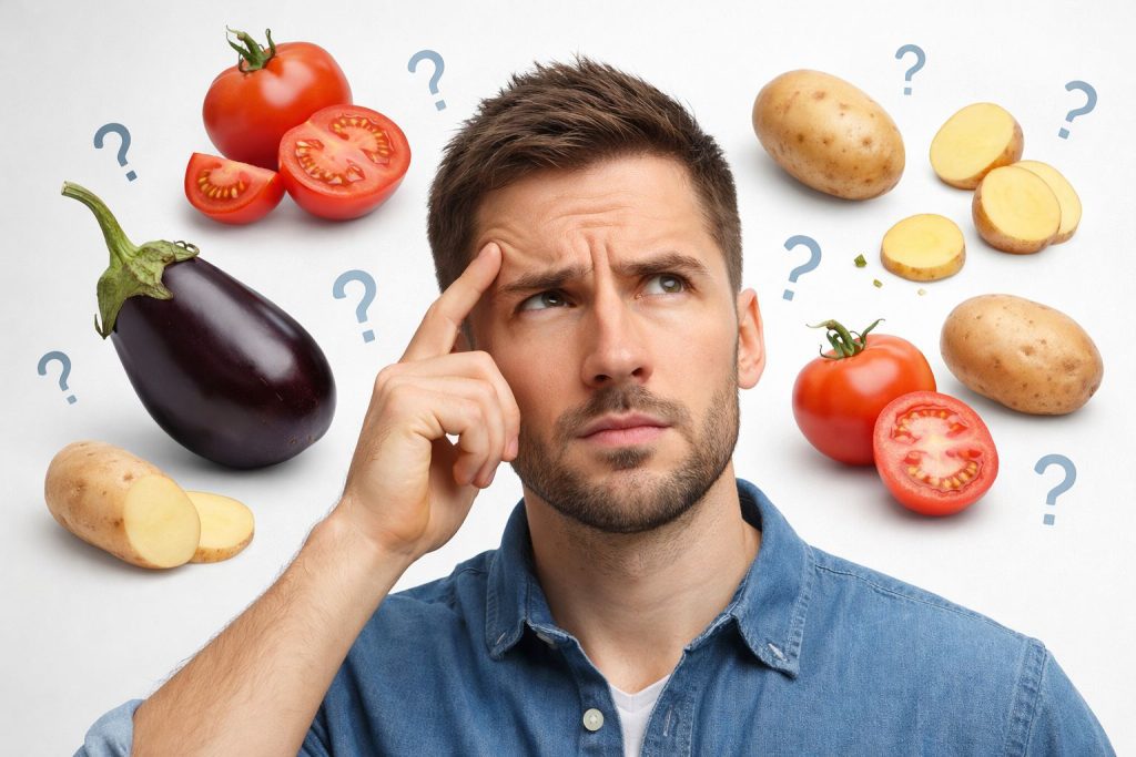 nightshade vegetable sensitivity concept