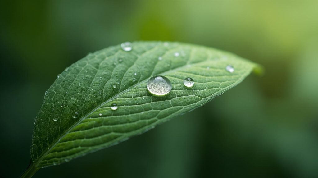 plant leaf close up explaining why plants produce toxins naturally