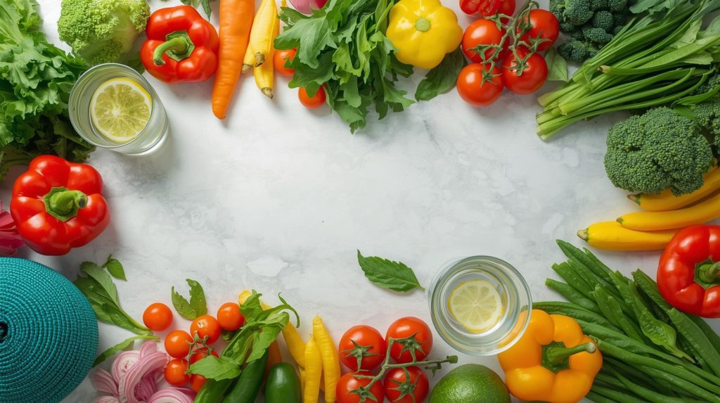 healthy diet and inflammation control concept