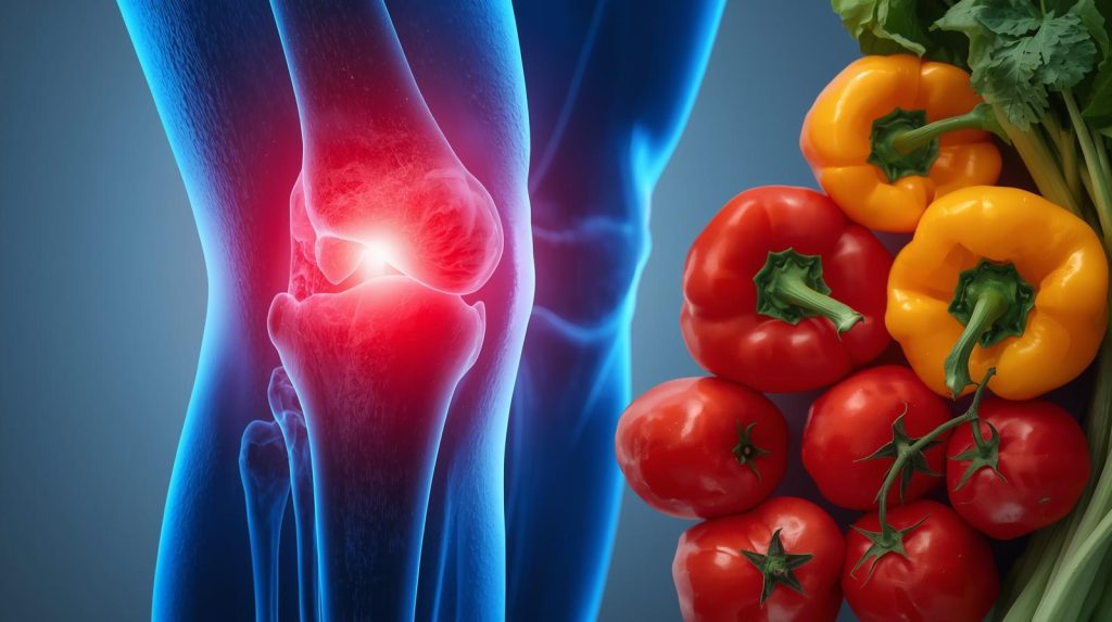 nightshade vegetables inflammation joint pain concept